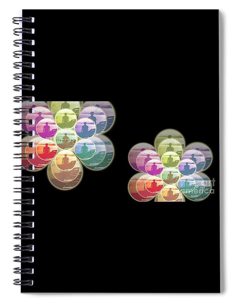 Spiral Notebook featuring the photograph Flowering by Ankya Klay