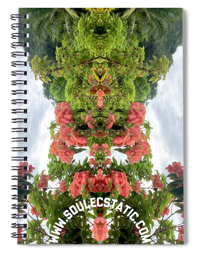 Flowering Spiral Notebook featuring the photograph Flowering Power Upper World Ally by Soul Ecstatic