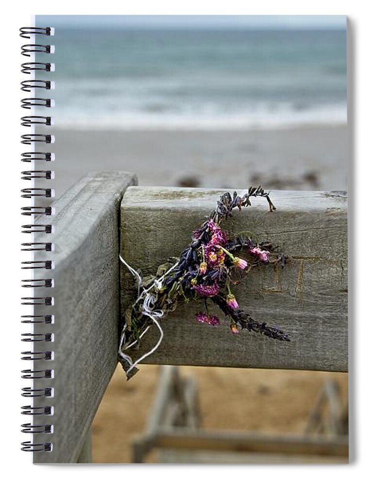 Flowers Spiral Notebook featuring the photograph Flowers for JT by Linda Lees