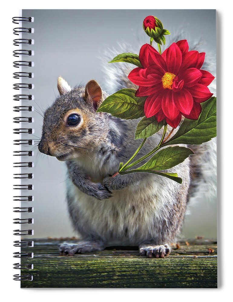 2d Spiral Notebook featuring the photograph Flowers For You by Brian Wallace