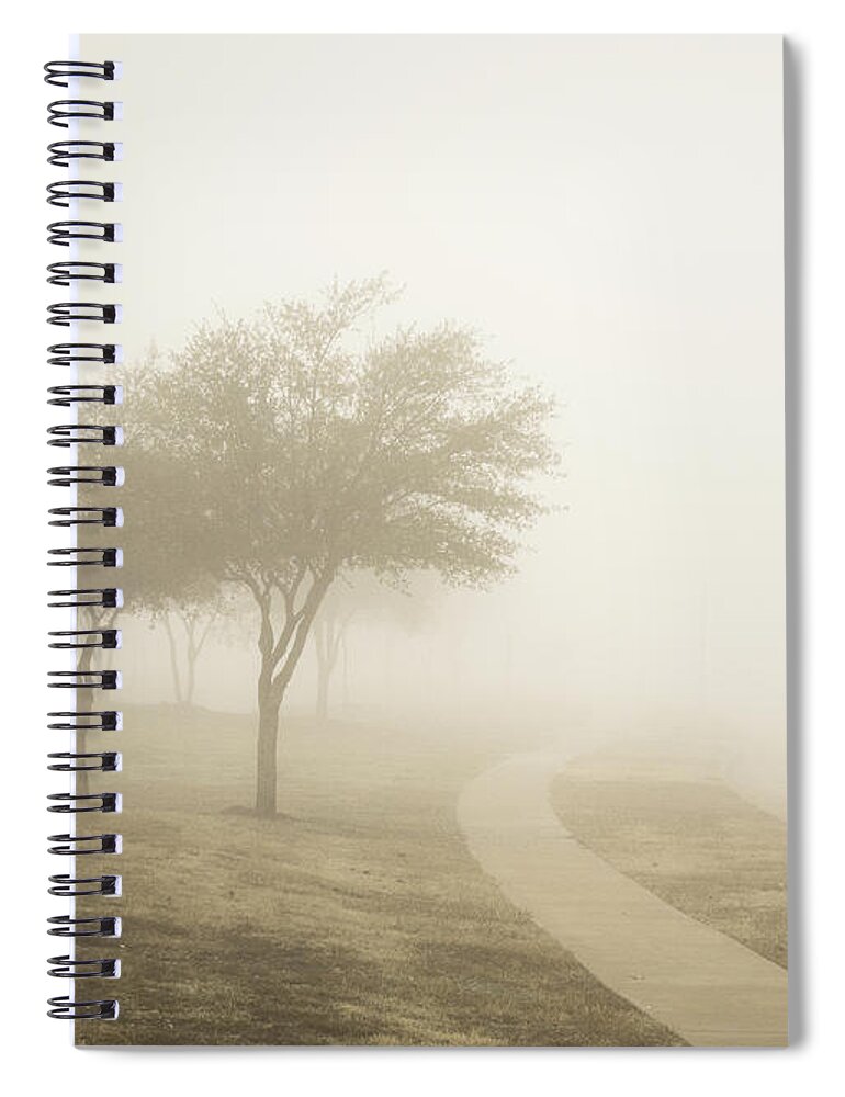 Nature Spiral Notebook featuring the photograph Fog by Rafia Malik