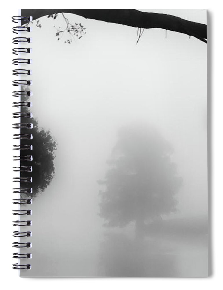Minimalist Spiral Notebook featuring the photograph Edgeless Morning by Kandy Hurley