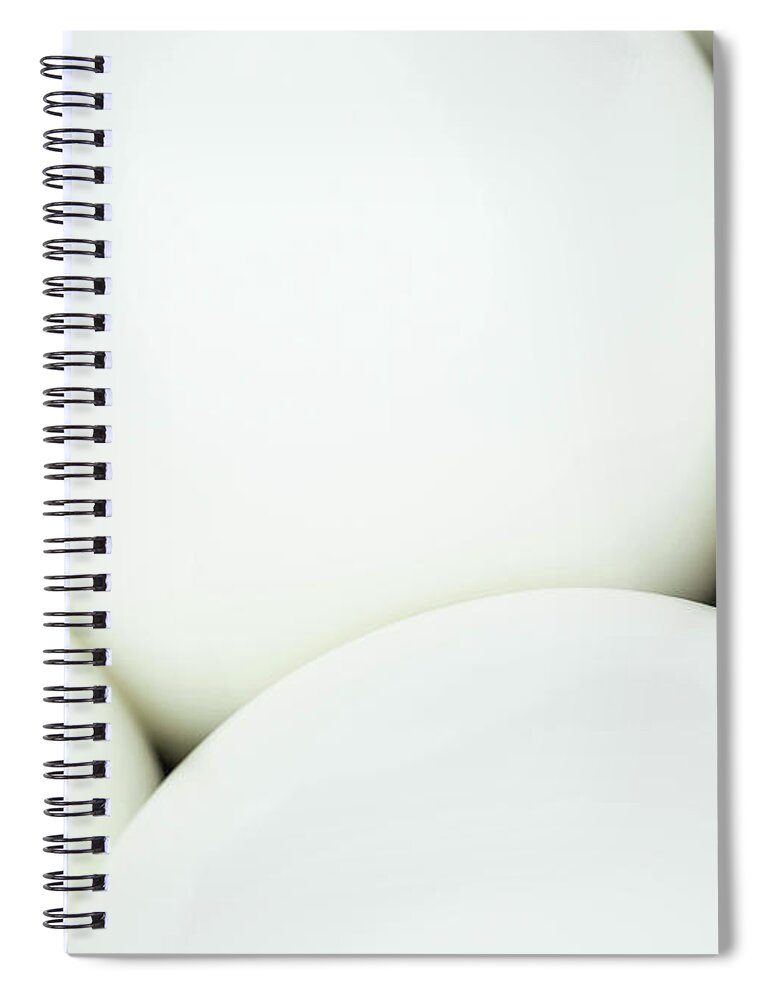 Egg Spiral Notebook featuring the photograph Food Photography - Eggs by Amelia Pearn