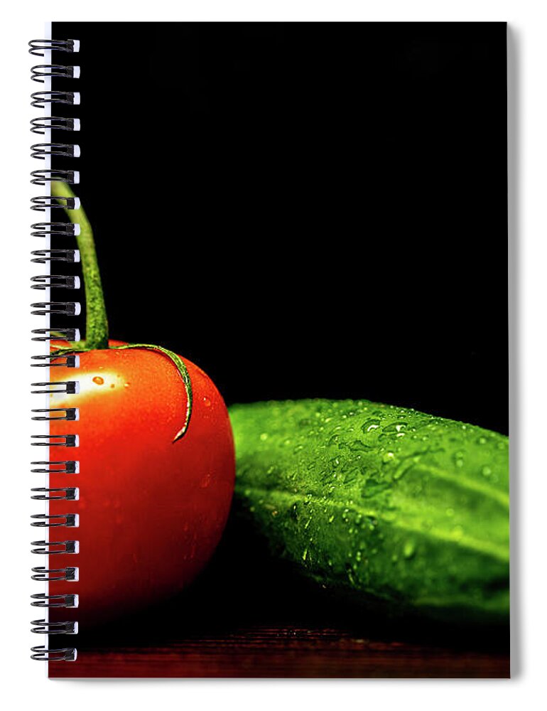 Food Spiral Notebook featuring the photograph Food Photography - Vegetables by Amelia Pearn