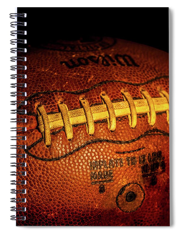 David Patterson Spiral Notebook featuring the photograph Football by David Patterson