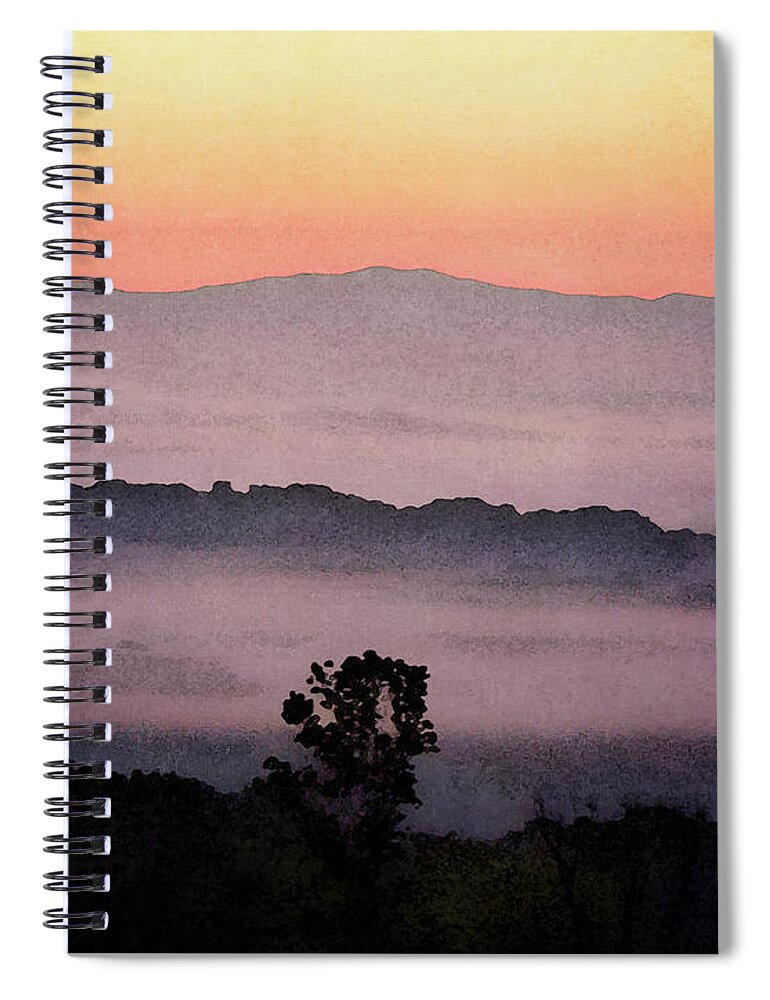 Tennessee Spiral Notebook featuring the photograph Foothills of the Smoky Mountains by Phil Perkins