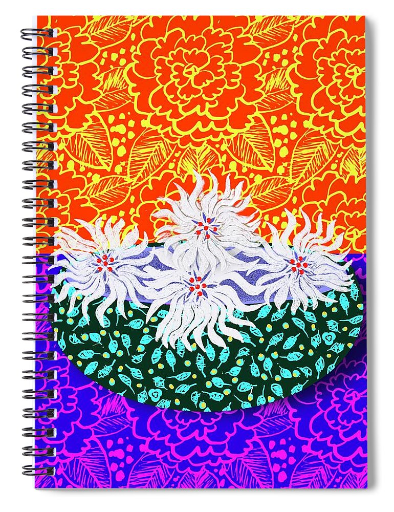  Spiral Notebook featuring the digital art For My Friends by Steve Hayhurst