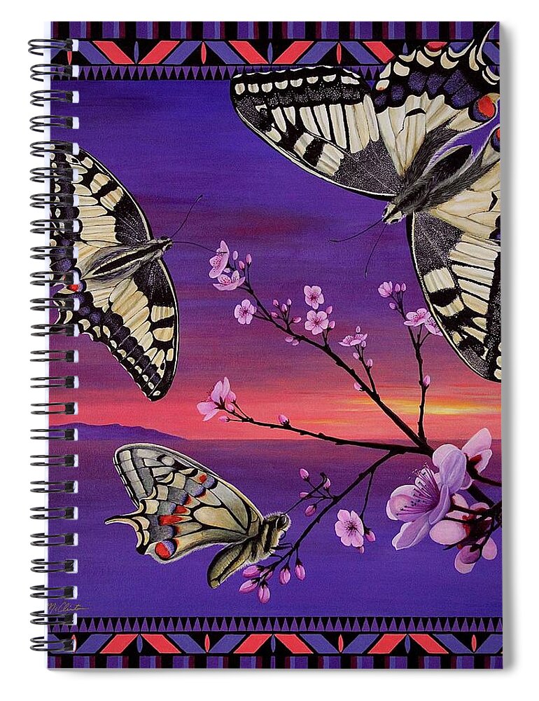 Kim Mcclinton Spiral Notebook featuring the painting For My Sister by Kim McClinton