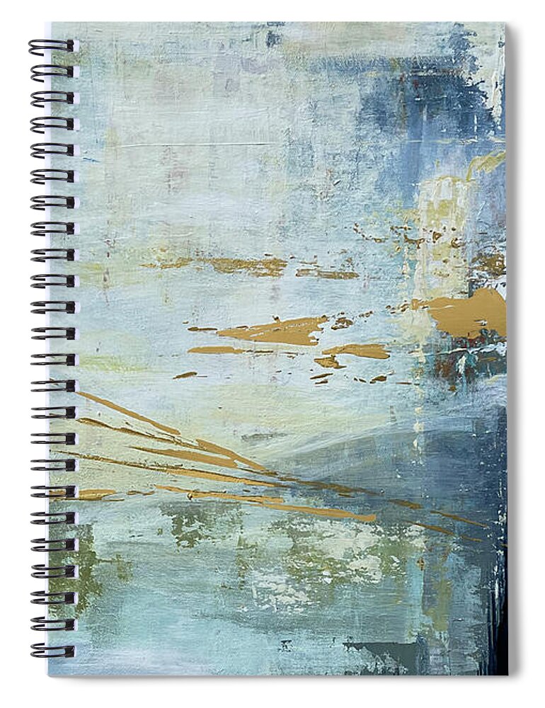 Water Spiral Notebook featuring the painting For This Very Purpose I by Linda Bailey