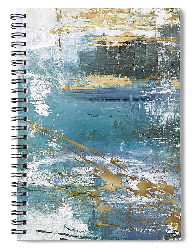 Water Spiral Notebook featuring the painting For This Very Purpose II by Linda Bailey