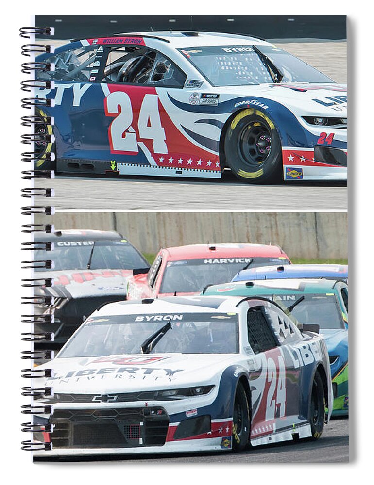 William Byron Spiral Notebook featuring the photograph For William Byron Fans by Billy Knight