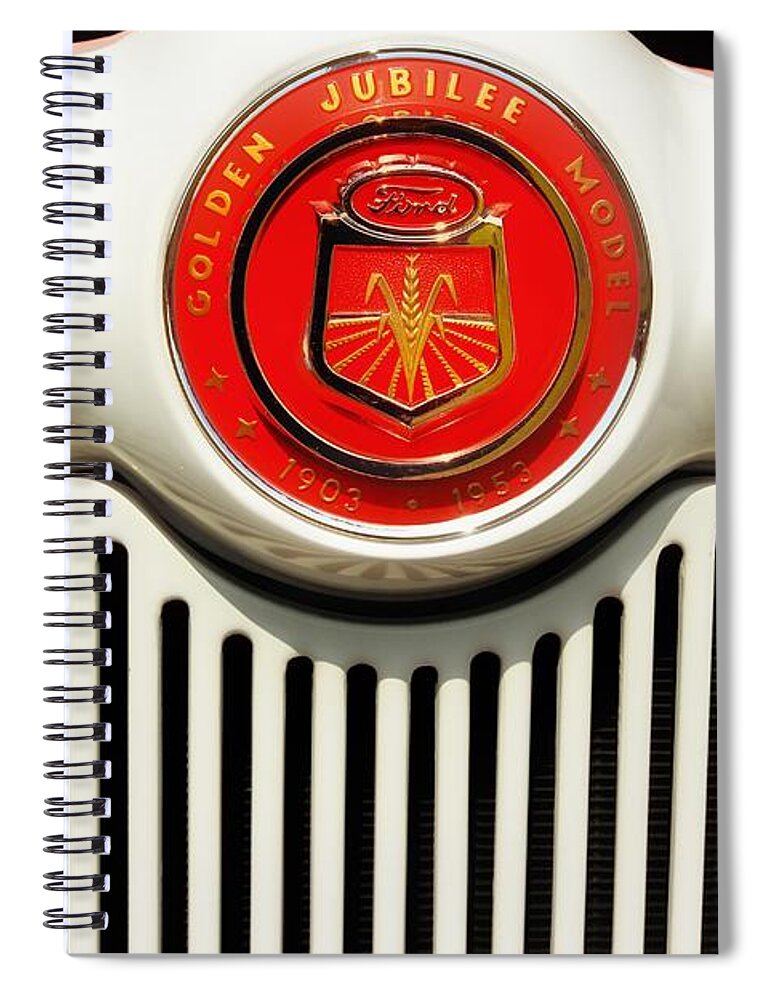 Ford Tractor Spiral Notebook featuring the photograph Ford Tractor 2 by Mike Eingle