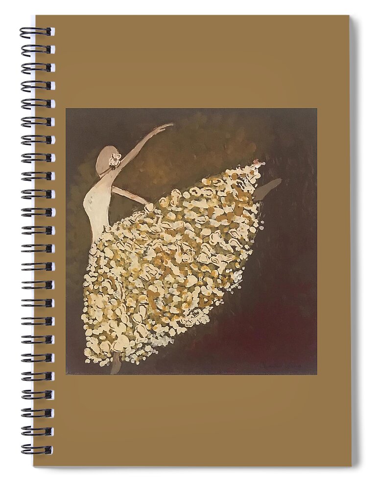 Spiral Notebook featuring the painting Forever Dance by Charles Young