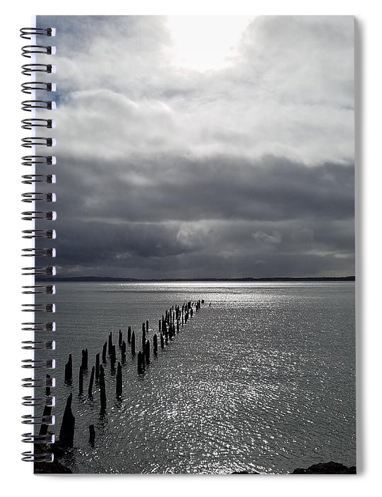 Dock Spiral Notebook featuring the photograph Forgotten Dock by Brent Knippel