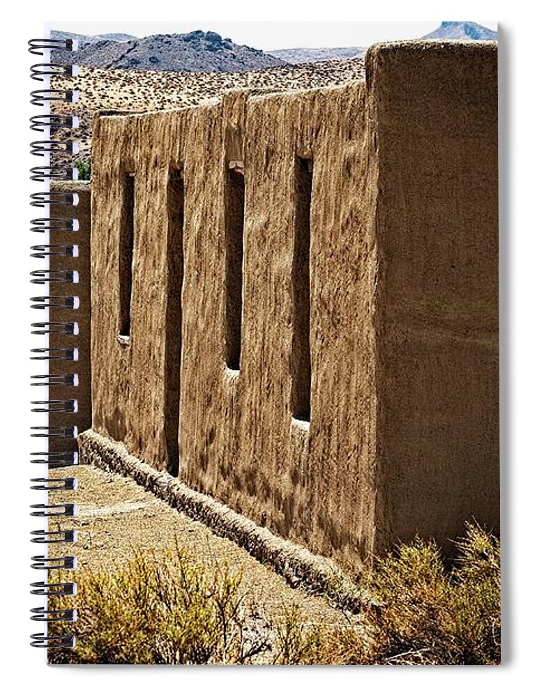 Abandoned Spiral Notebook featuring the photograph Fort Churchill Buildings by David Desautel