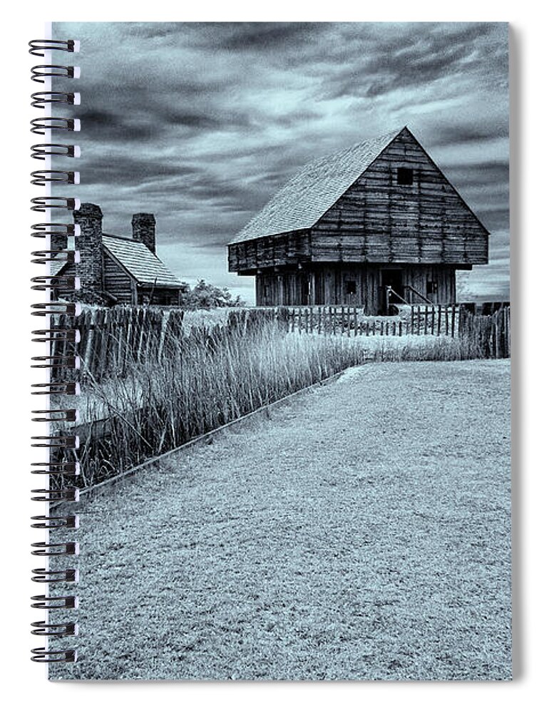 Marietta Georgia Spiral Notebook featuring the photograph Fort King George by Tom Singleton
