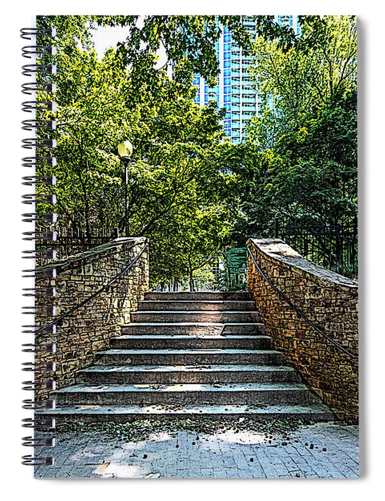 Old Settlers' Cemetery Spiral Notebook featuring the digital art Forth Ward by SnapHappy Photos