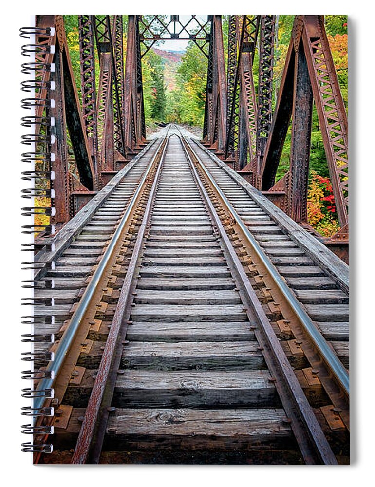 New Hampshire Spiral Notebook featuring the photograph Fourth Iron, Autumn by Jeff Sinon