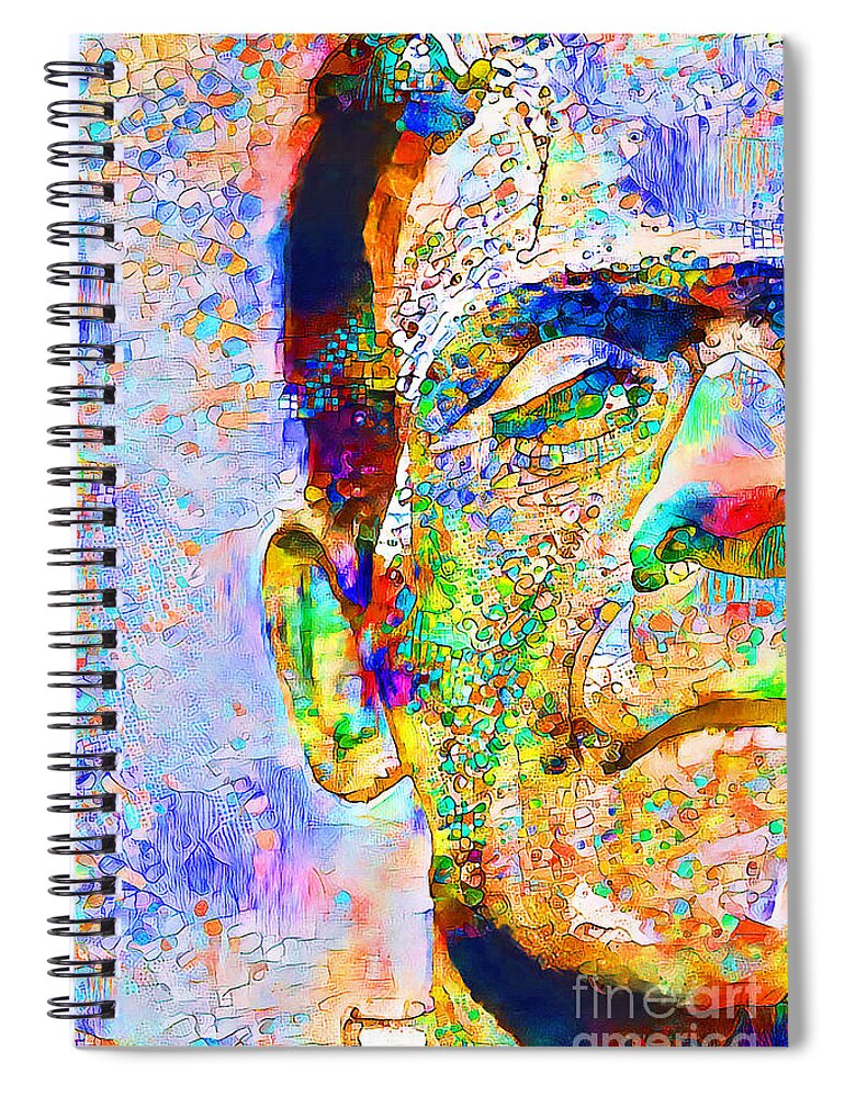 Wingsdomain Spiral Notebook featuring the photograph Frankenstein I Have Love In Me The Likes Of Which You Can Scarcely Imagine 20200708v2 by Wingsdomain Art and Photography