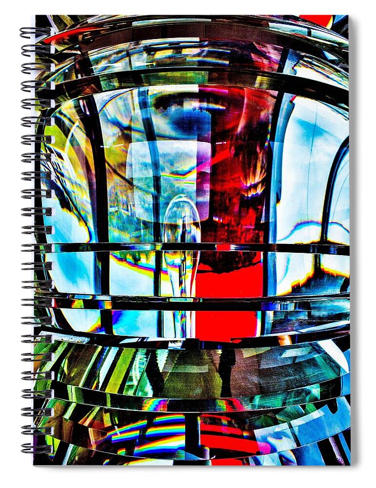 Fresnel Lens Spiral Notebook featuring the photograph Fresnel Lens by Addison Likins