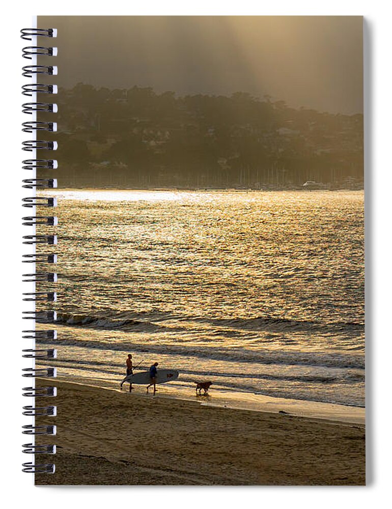 Beach Spiral Notebook featuring the photograph Friday Afternoon at the Beach by Derek Dean
