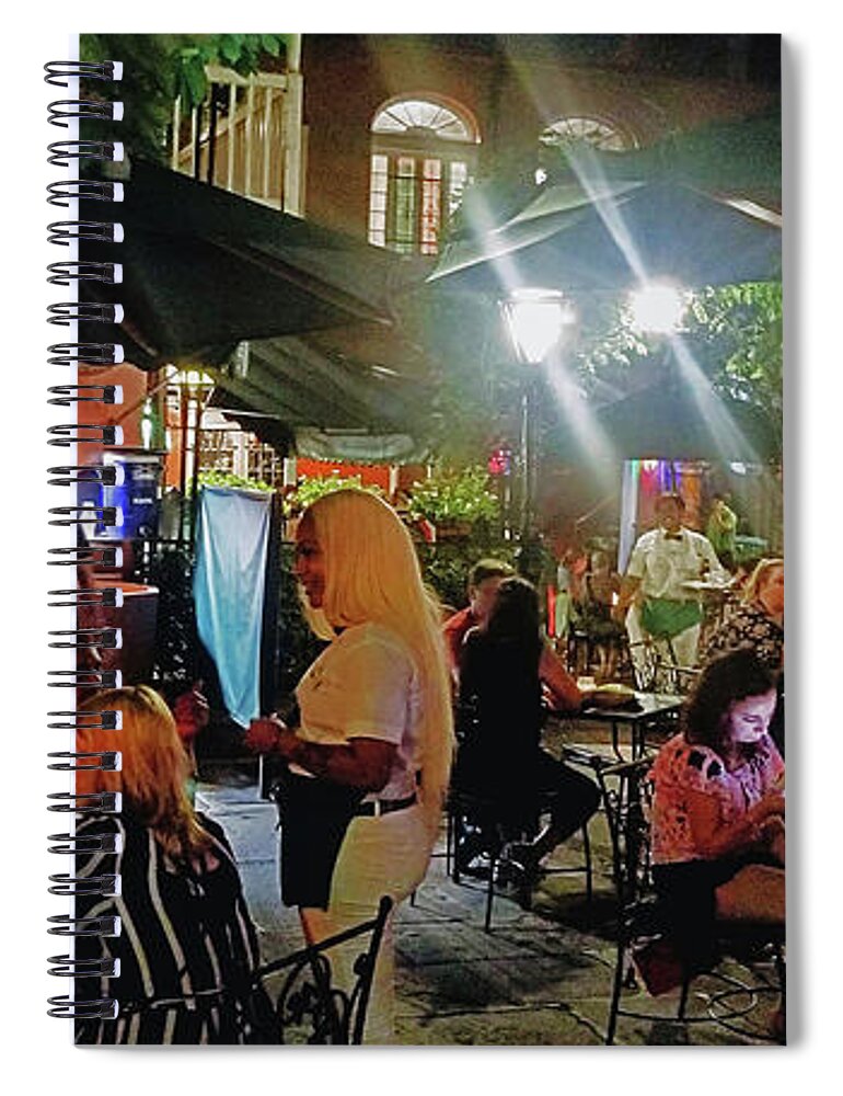 The Hangout Spiral Notebook featuring the photograph Friday Night Fun by CHAZ Daugherty