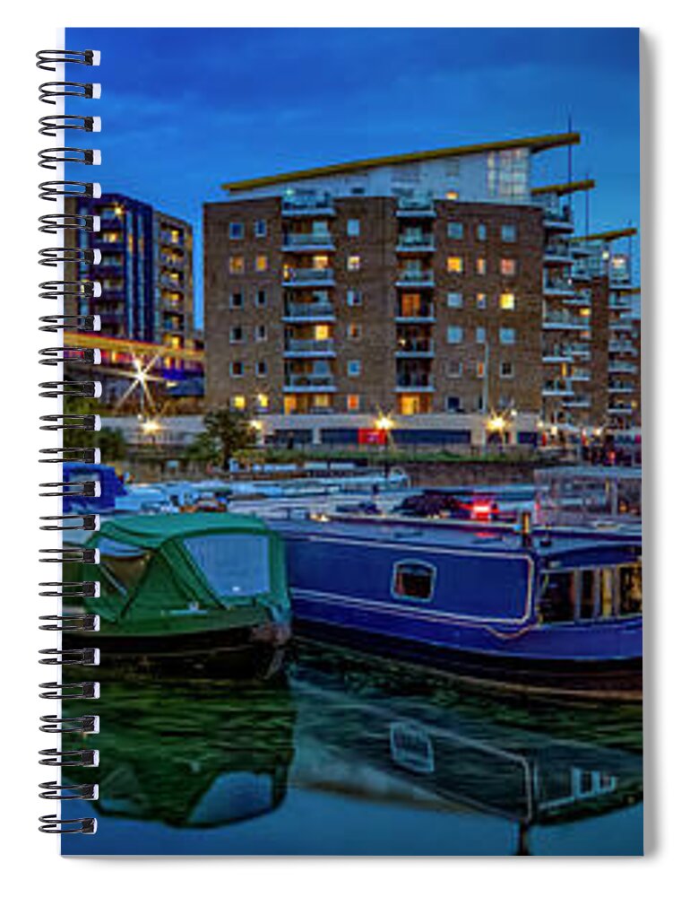 Urban Spiral Notebook featuring the photograph Friday Night Lights by Doug Stratton