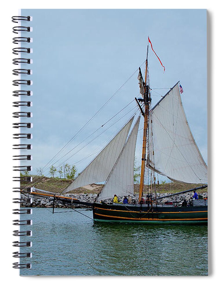 Sailing Spiral Notebook featuring the photograph Friends Good Will by Rich S