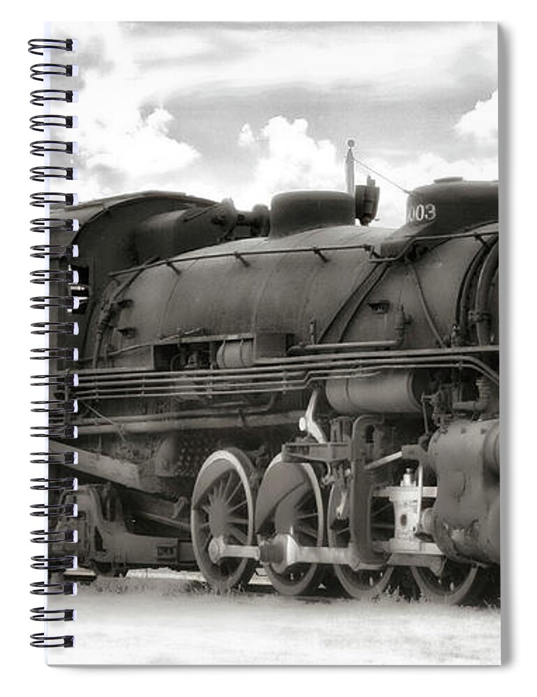  Spiral Notebook featuring the photograph Frisco Train by William Rainey