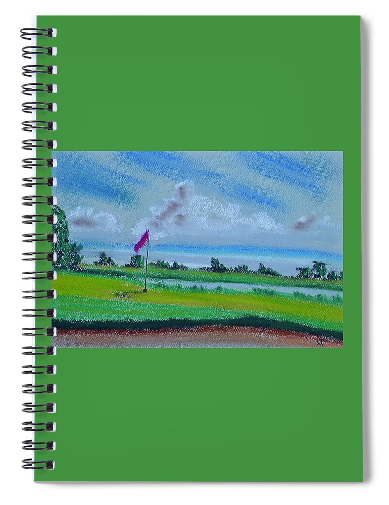 From The Bunker Spiral Notebook featuring the pastel From the Bunker by Warren Thompson