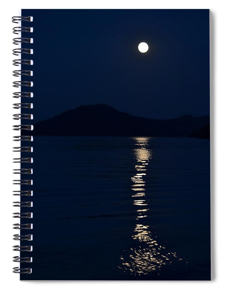 Supermoon Spiral Notebook featuring the photograph Full Moon Fishtail by Susie Loechler