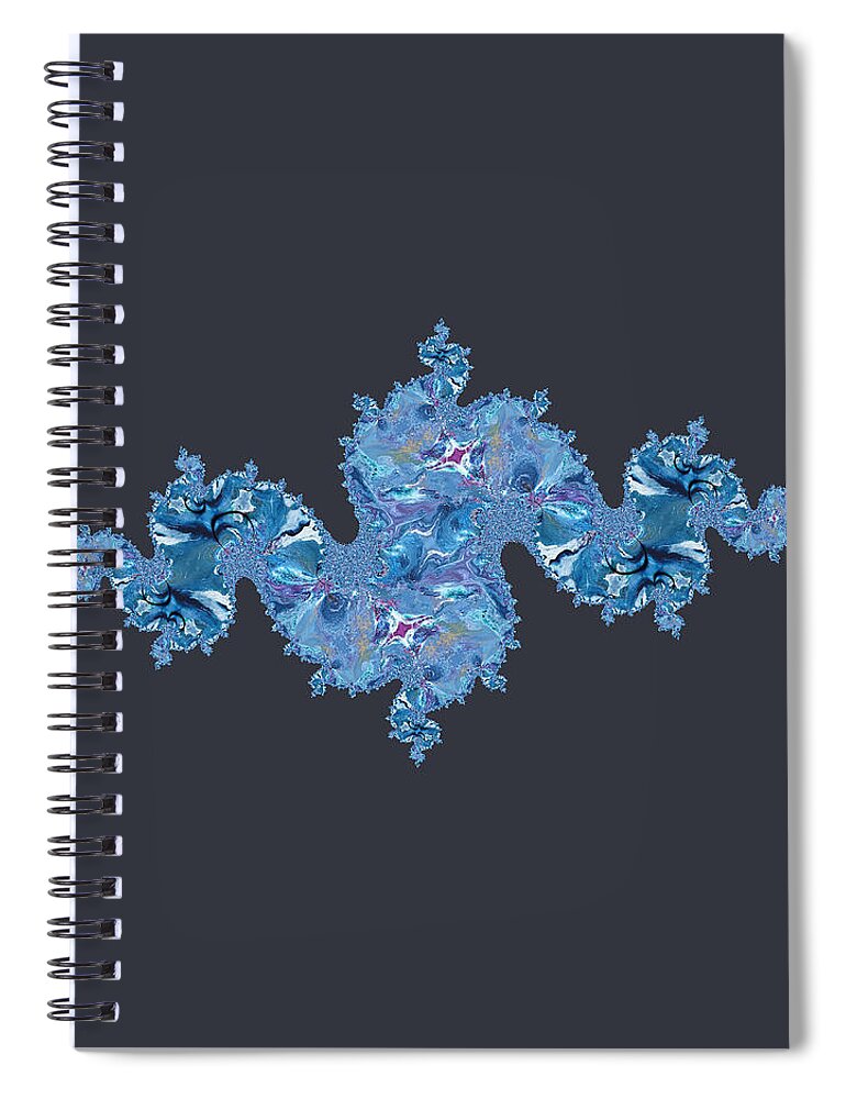 Pouring Spiral Notebook featuring the digital art Galaxy - Dragon by Themayart