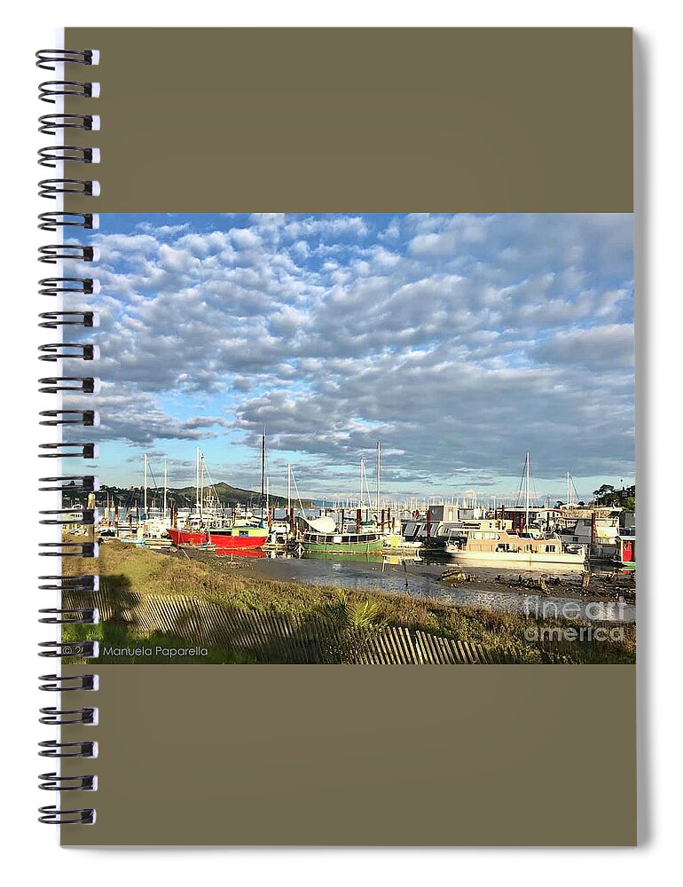 Galilee Marin Spiral Notebook featuring the photograph Galilee Marina by Manuela's Camera Obscura