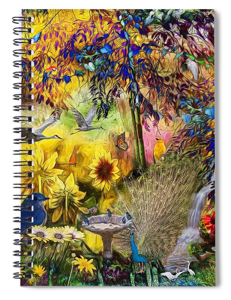 Garden Spiral Notebook featuring the photograph Garden Daydream by Shara Abel