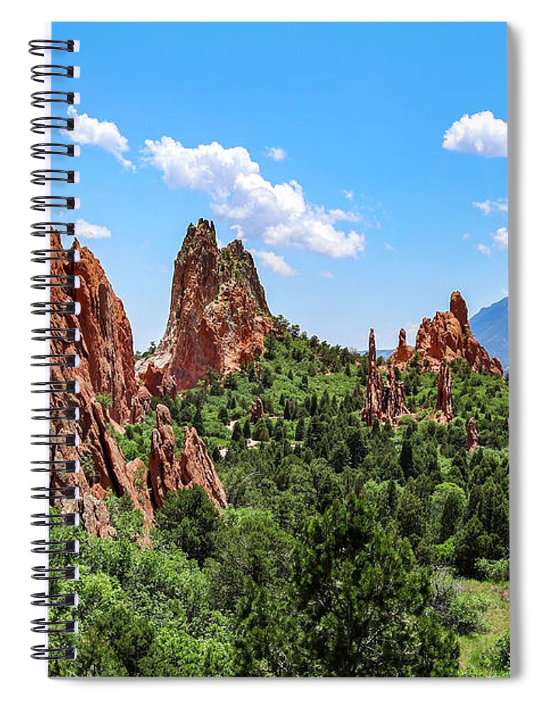 Garden Of The Gods Spiral Notebook featuring the photograph Garden of the Gods Colorado by Shirley Dutchkowski