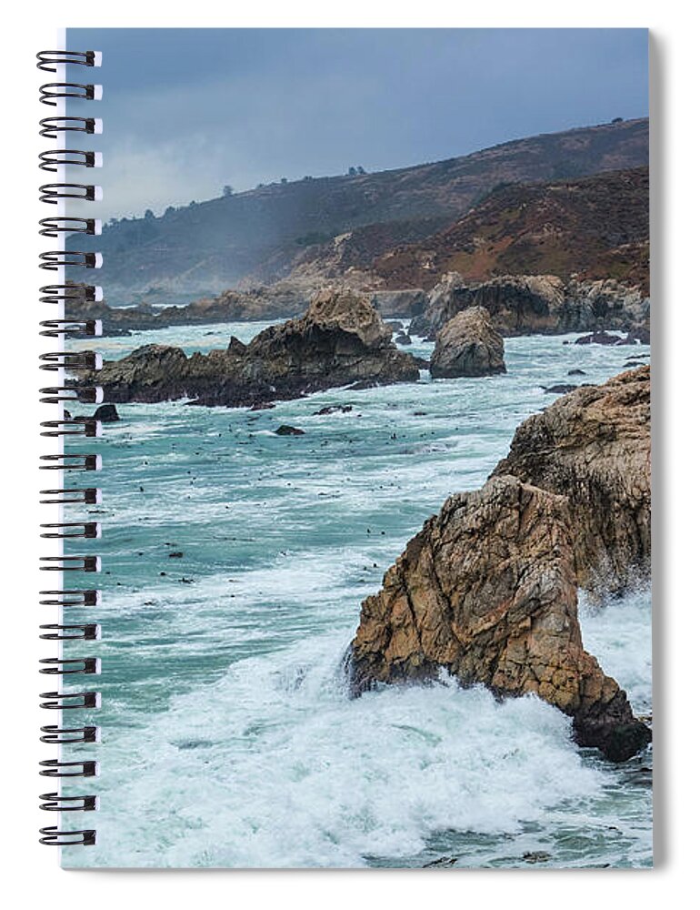 Big Sur Spiral Notebook featuring the photograph Garrapata Central Coast by Kyle Hanson