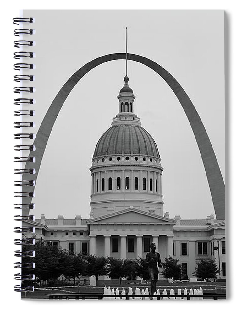 Gate Way Arch Spiral Notebook featuring the photograph Gate Way Arch by Stuart Manning