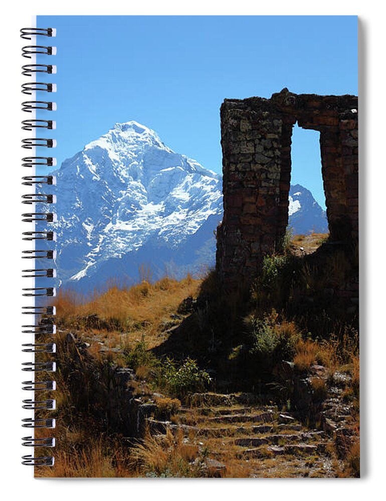 Peru Spiral Notebook featuring the photograph Gateway to the Gods 2 by James Brunker