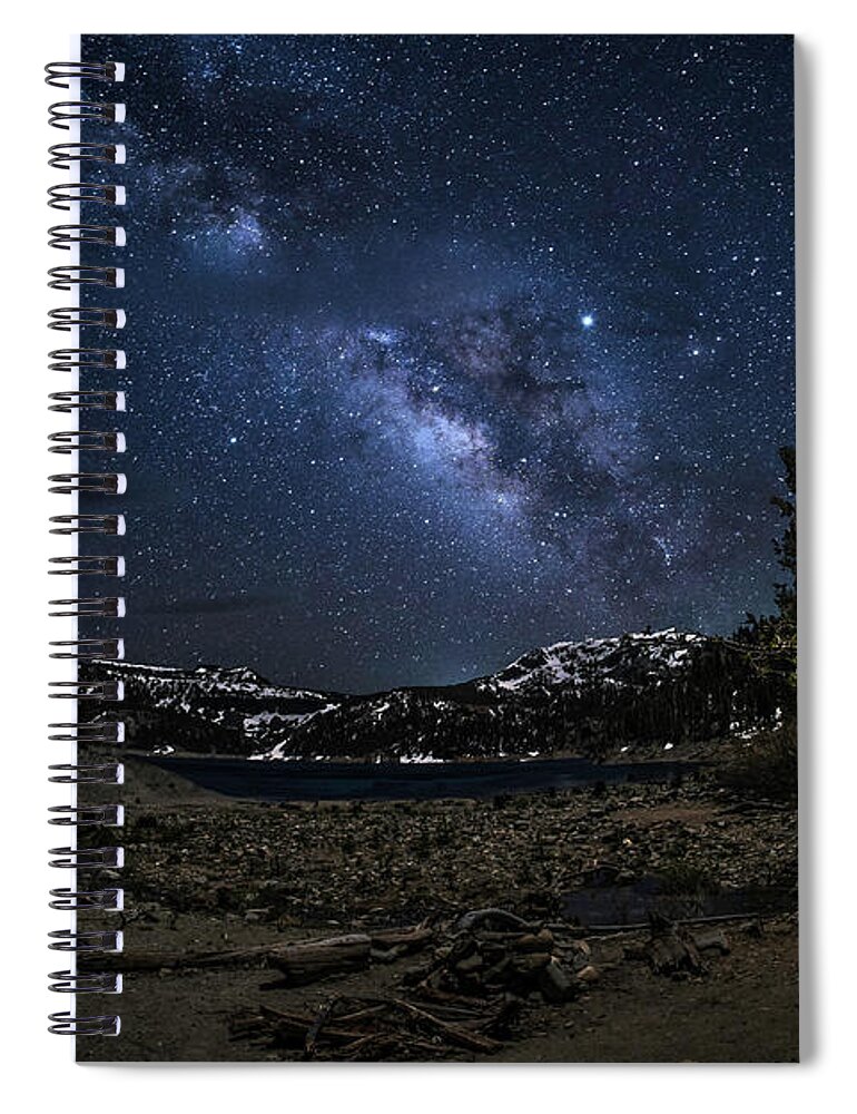 Landscape Spiral Notebook featuring the photograph Gem Lake Night Sky by Romeo Victor