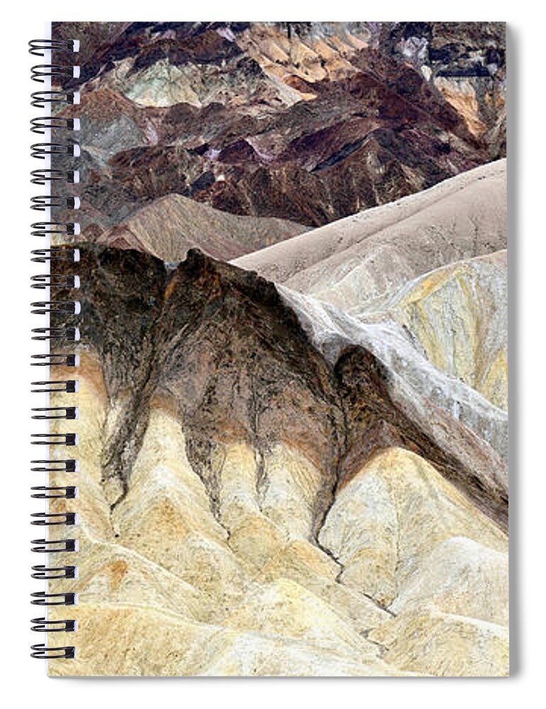 Landscape Spiral Notebook featuring the photograph Geologic Abstract Art. by Paul Martin