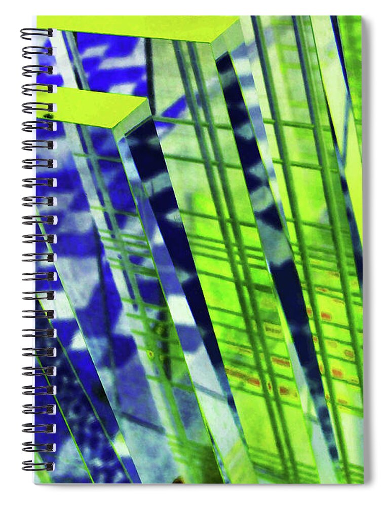 Abstract Spiral Notebook featuring the photograph Geometric Abstract by Eena Bo