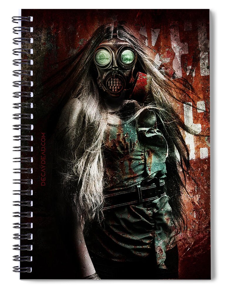 Argus Dorian Spiral Notebook featuring the digital art Ghost People by Argus Dorian