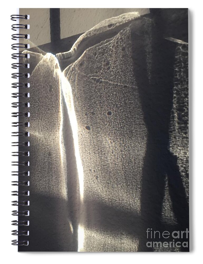 Eerie Spiral Notebook featuring the photograph Ghostly Images 1-1 by J Doyne Miller