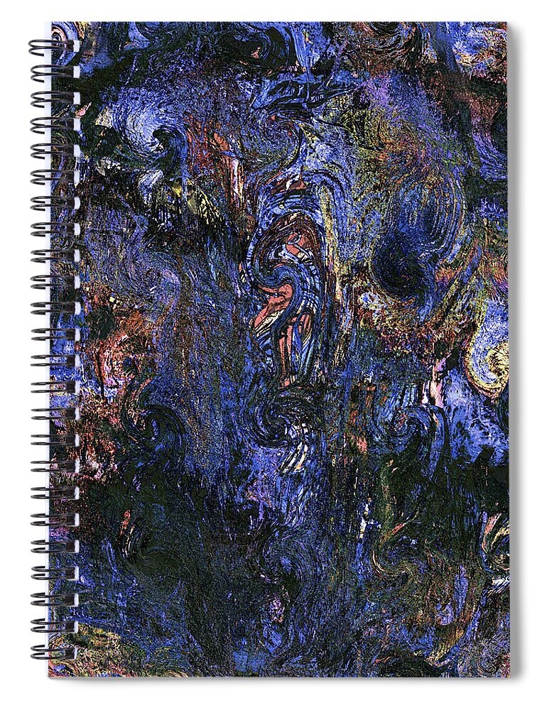 Ghosts Spiral Notebook featuring the painting Ghosts by Natalie Holland