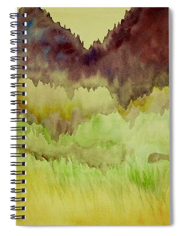 Kim Mcclinton Spiral Notebook featuring the painting Gilded Morning by Kim McClinton