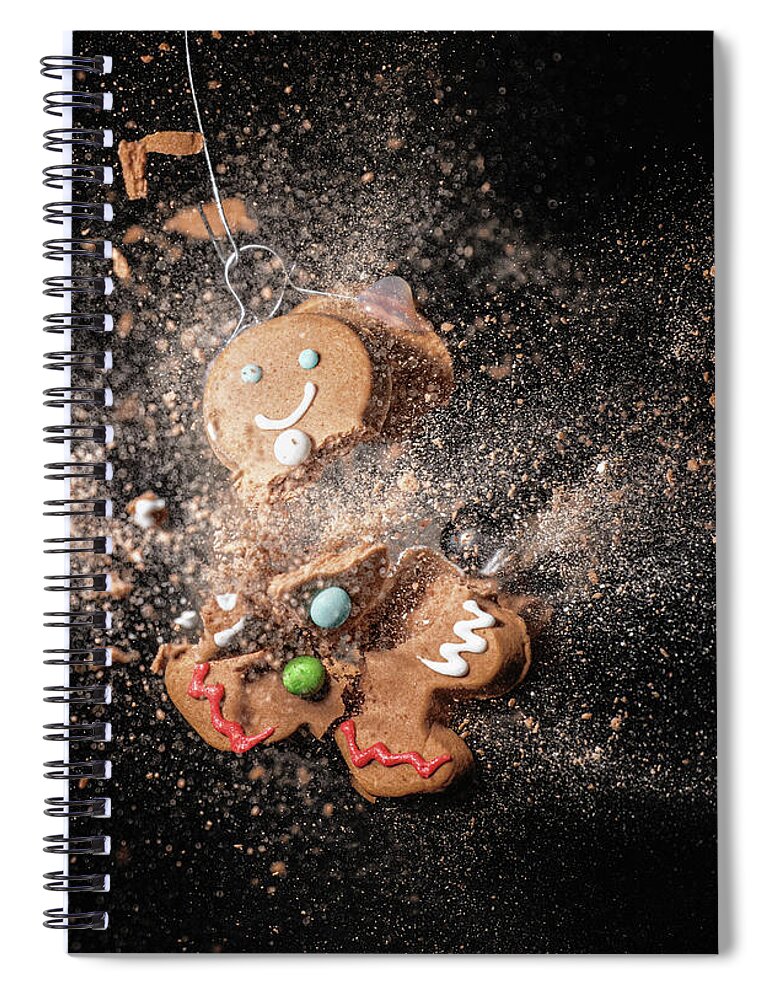 Gingerbread Spiral Notebook featuring the photograph Gingerbread Man by Doug Sims