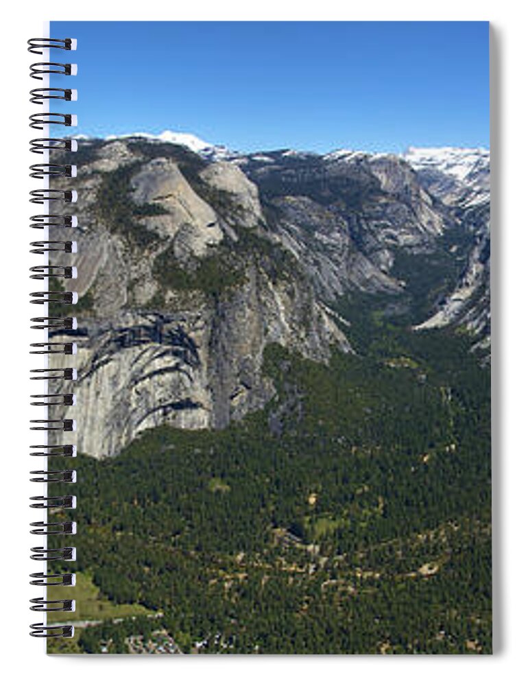Yosemite Spiral Notebook featuring the photograph Glacier Point Panorama by Sean Hannon
