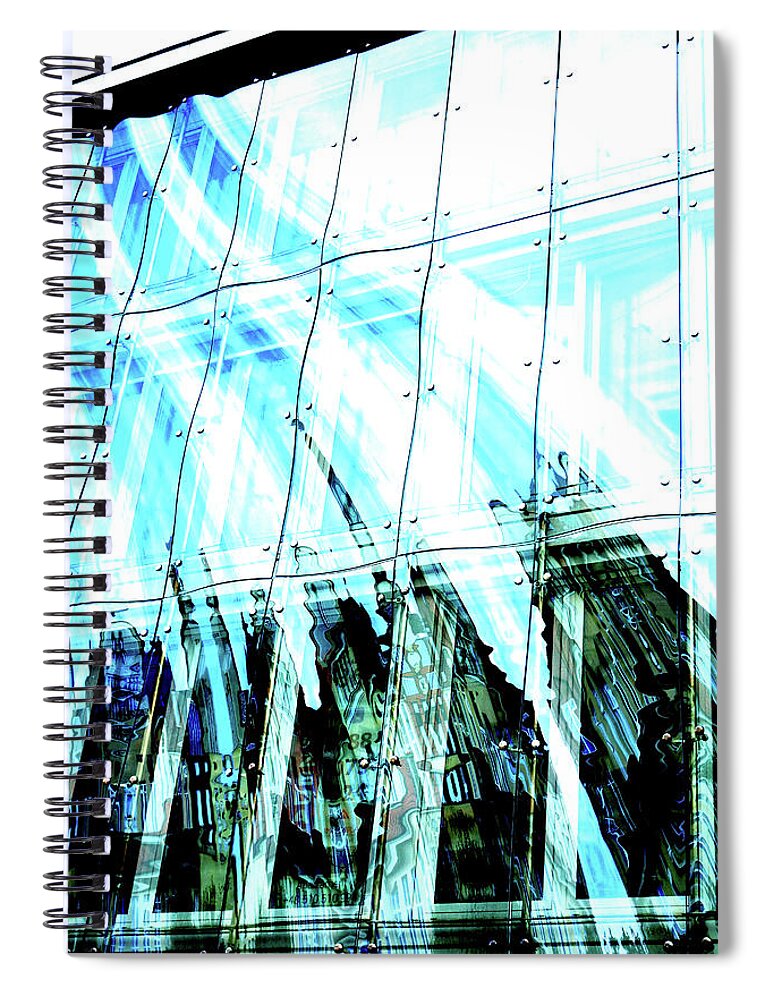 Sopot Spiral Notebook featuring the photograph Glass Fasade Of Building In Sopot, Poland by John Siest
