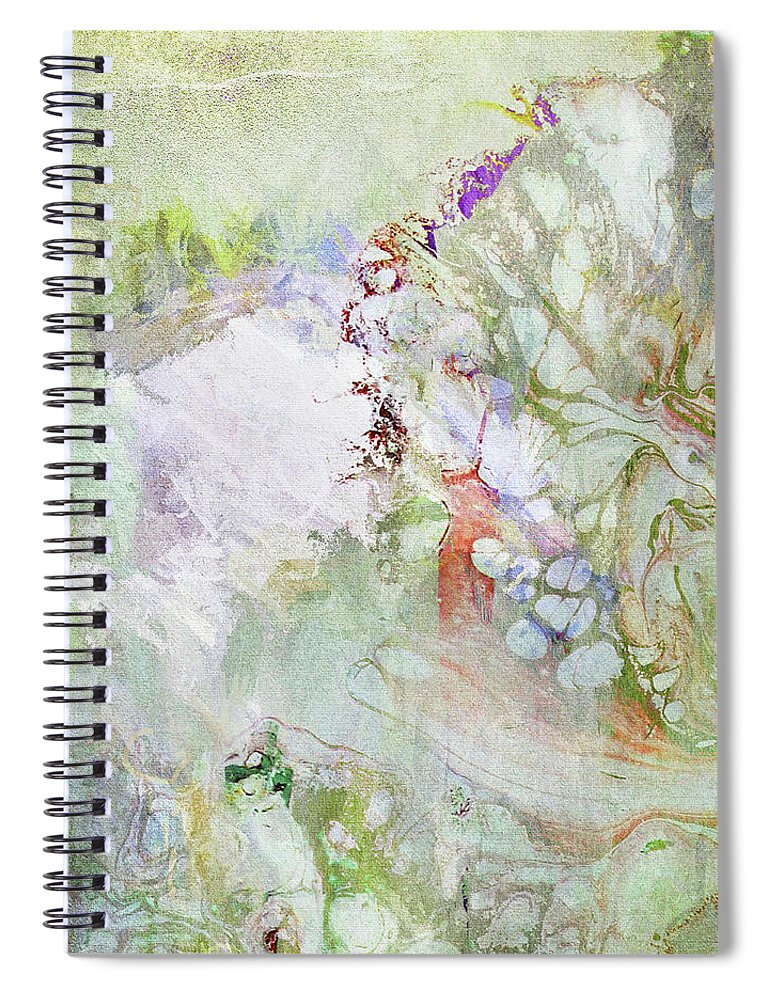 Abstract Spiral Notebook featuring the photograph Glass Wing by Karen Lynch
