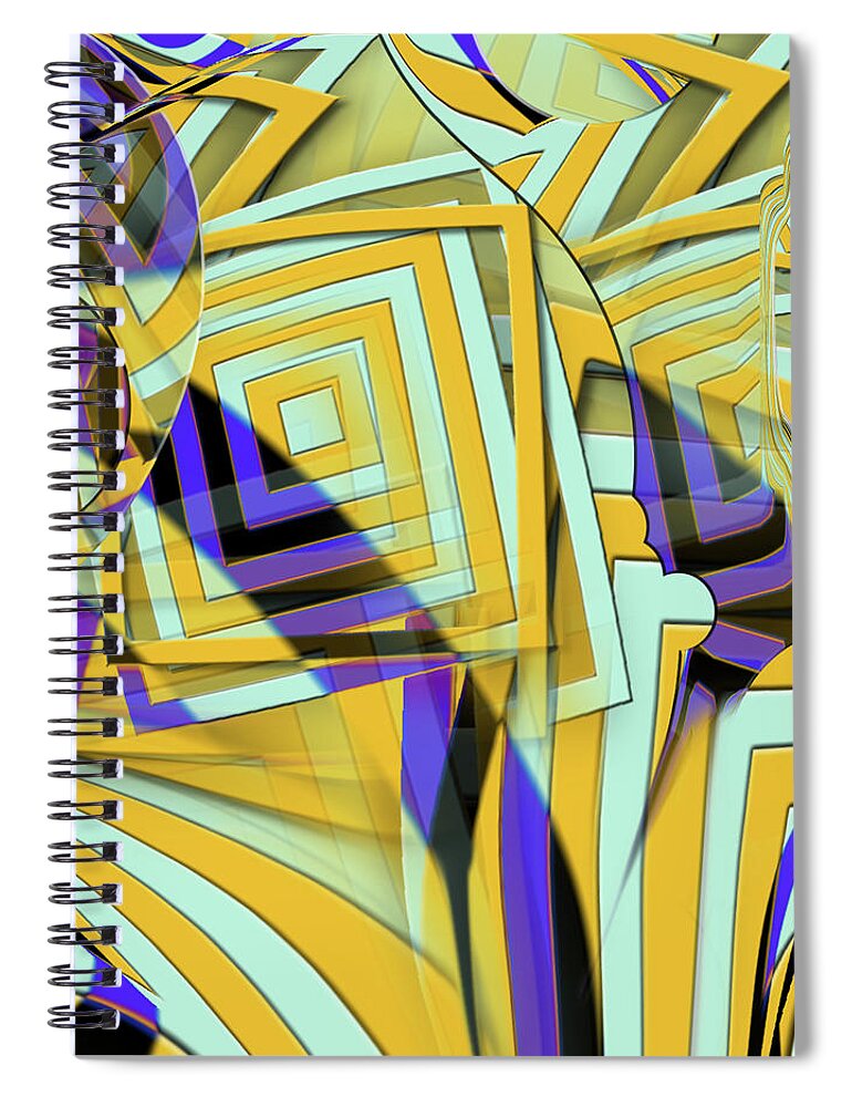 Mighty Sight Studio Spiral Notebook featuring the digital art Glee Club by Steve Sperry